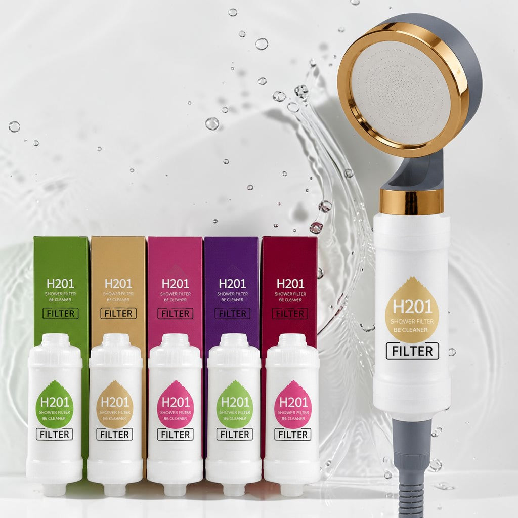 Filtre de douche à la vitamine C — neutralise le chlore