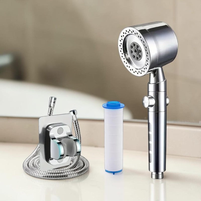 Pommeau de douche filtrant haute pression — 5 cartouches incluses