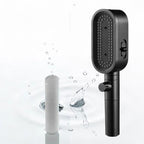 Pommeau de douche filtrant Eaurys coloris noir mat avec cartouche filtrante incluse